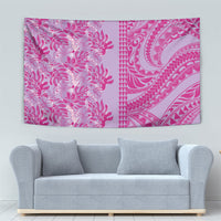 Purple Hibiscus Monstera Seamless Kakau Hawaii Tapestry LT14 - Polynesian Pride
