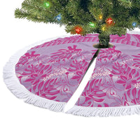 Purple Hibiscus Monstera Seamless Kakau Hawaii Tree Skirt LT14 - Polynesian Pride