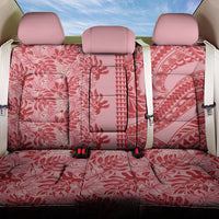 Red Hibiscus Monstera Seamless Kakau Hawaii Back Car Seat Cover LT14 One Size Red - Polynesian Pride
