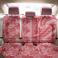 Red Hibiscus Monstera Seamless Kakau Hawaii Back Car Seat Cover LT14 - Polynesian Pride