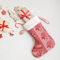 Red Hibiscus Monstera Seamless Kakau Hawaii Christmas Stocking LT14 - Polynesian Pride