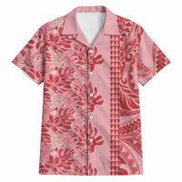 Red Hibiscus Monstera Seamless Kakau Hawaii Hawaiian Shirt LT14 Red - Polynesian Pride