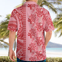 Red Hibiscus Monstera Seamless Kakau Hawaii Hawaiian Shirt LT14 - Polynesian Pride