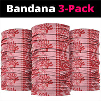 Red Hibiscus Monstera Seamless Kakau Hawaii Neck Gaiter LT14 package One Size: 25*50cm Red - Polynesian Pride