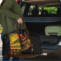 Gradient Marquesas Islands Travel Bag Marquesan Matatiki Hammerhead Shark Patutiki - Polynesian Pride