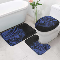 Blue Marquesas Islands Bathroom Set Marquesan Matatiki Hammerhead Shark Patutiki LT14 - Polynesian Pride