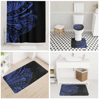 Blue Marquesas Islands Bathroom Set Marquesan Matatiki Hammerhead Shark Patutiki LT14 - Polynesian Pride