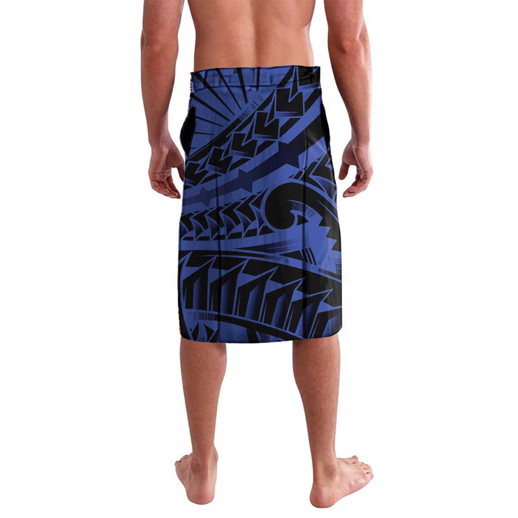Blue Marquesas Islands Lavalava Marquesan Matatiki Hammerhead Shark Patutiki LT14 - Polynesian Pride