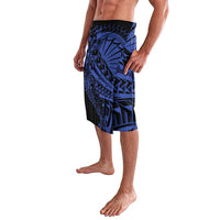 Blue Marquesas Islands Lavalava Marquesan Matatiki Hammerhead Shark Patutiki LT14 - Polynesian Pride