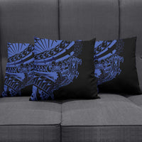 Blue Marquesas Islands Pillow Cover Marquesan Matatiki Hammerhead Shark Patutiki LT14 - Polynesian Pride