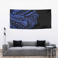 Blue Marquesas Islands Tapestry Marquesan Matatiki Hammerhead Shark Patutiki LT14 - Polynesian Pride