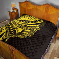 Yellow Marquesas Islands Quilt Marquesan Matatiki Hammerhead Shark Patutiki LT14 - Polynesian Pride