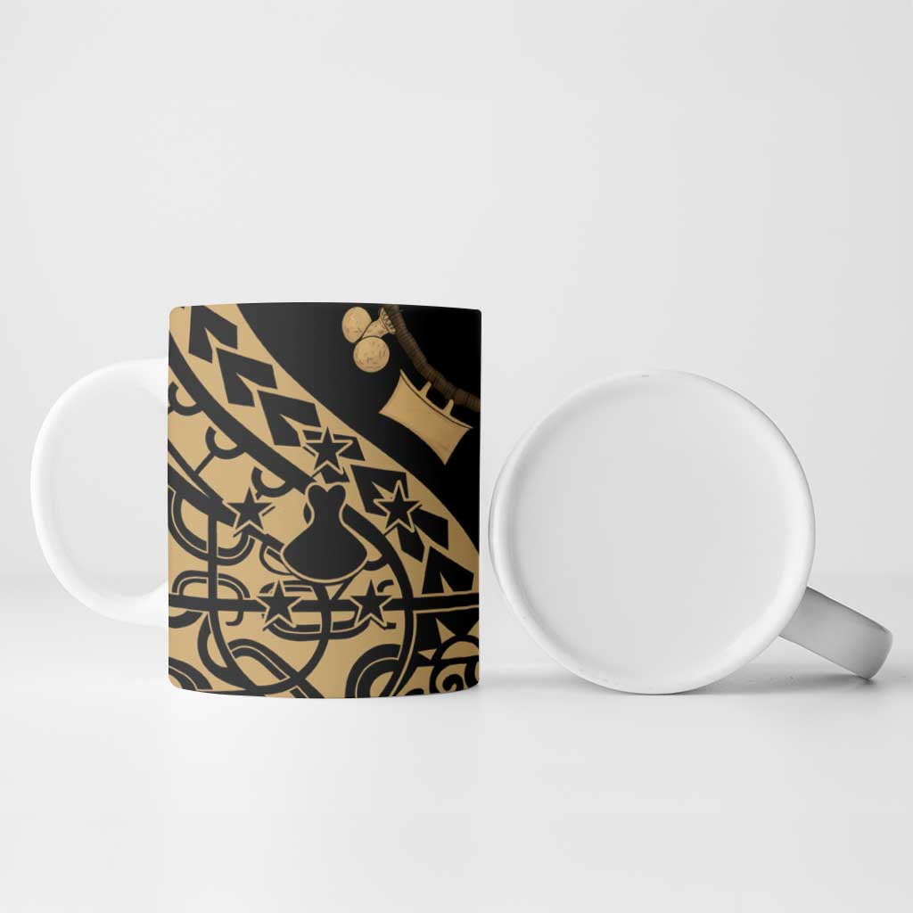 Austral Islands Ceramic Mug Tuhaa Pae Penu Stars Necklace Gold LT14 - Polynesian Pride