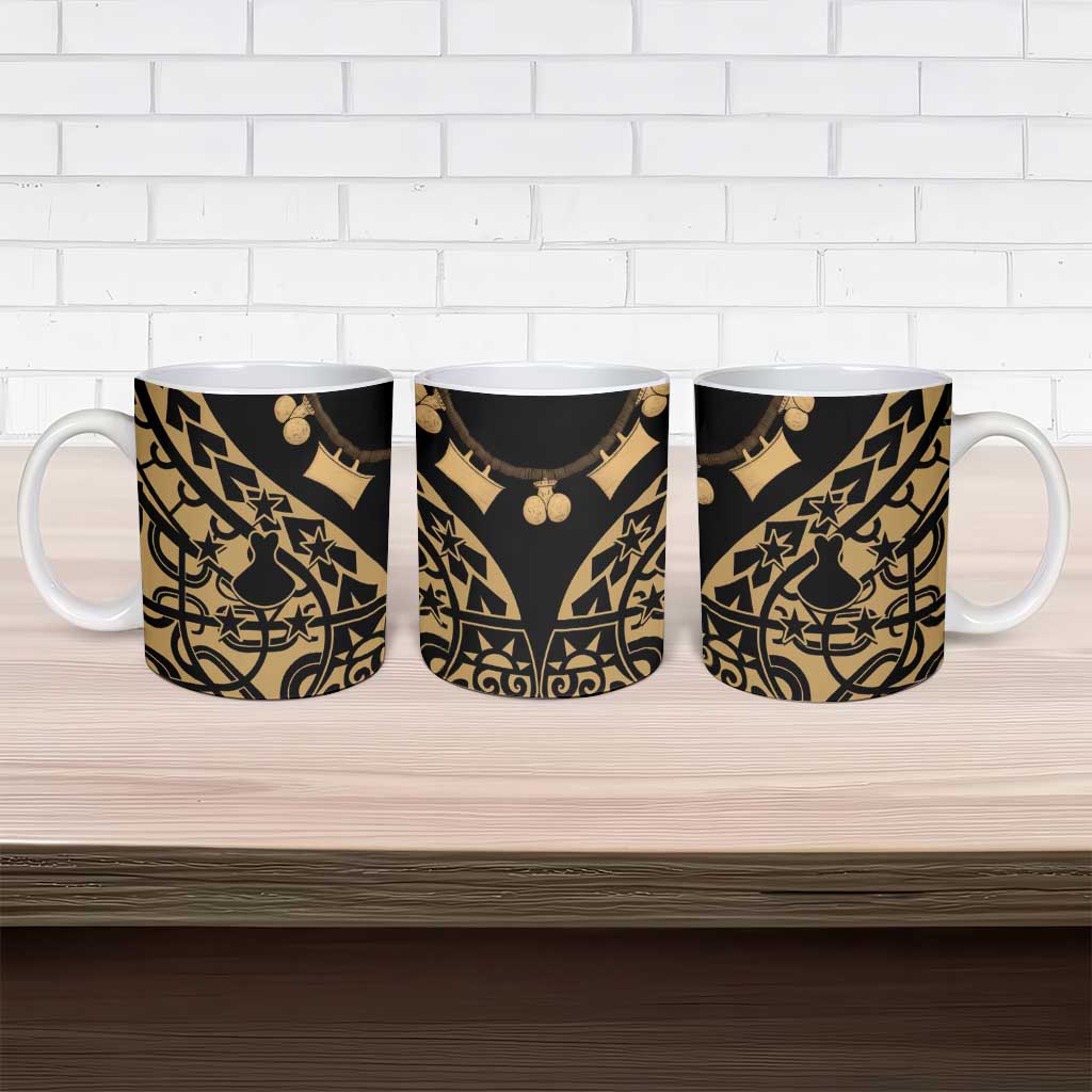 Austral Islands Ceramic Mug Tuhaa Pae Penu Stars Necklace Gold LT14 - Polynesian Pride