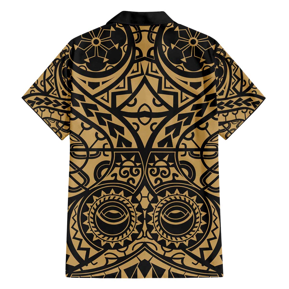 Austral Islands Family Matching Off The Shoulder Long Sleeve Dress and Hawaiian Shirt Tuhaa Pae Penu Stars Necklace Gold LT14 - Polynesian Pride