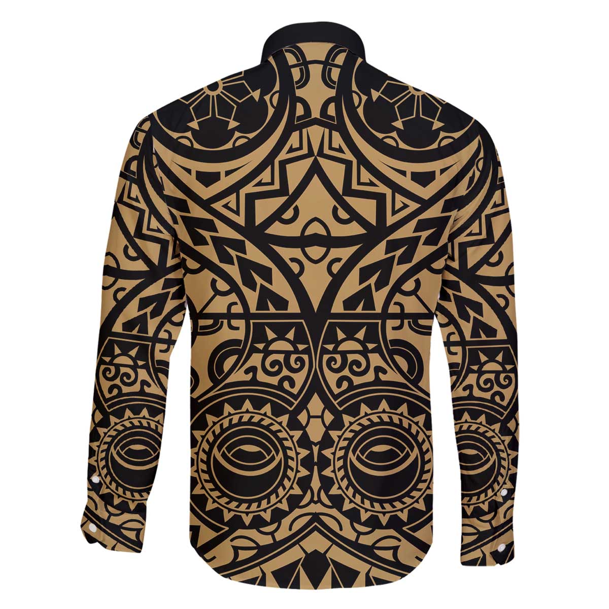 Austral Islands Family Matching Off The Shoulder Long Sleeve Dress and Hawaiian Shirt Tuhaa Pae Penu Stars Necklace Gold LT14 - Polynesian Pride