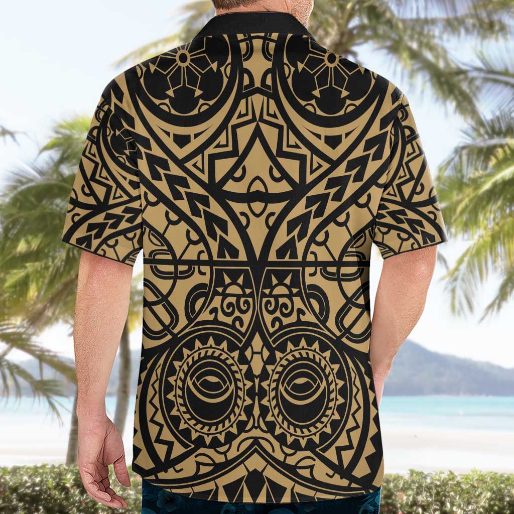 Austral Islands Hawaiian Shirt Tuhaa Pae Penu Stars Necklace Gold - Polynesian Pride