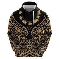 Austral Islands Hoodie Tuhaa Pae Penu Stars Necklace Gold - Polynesian Pride