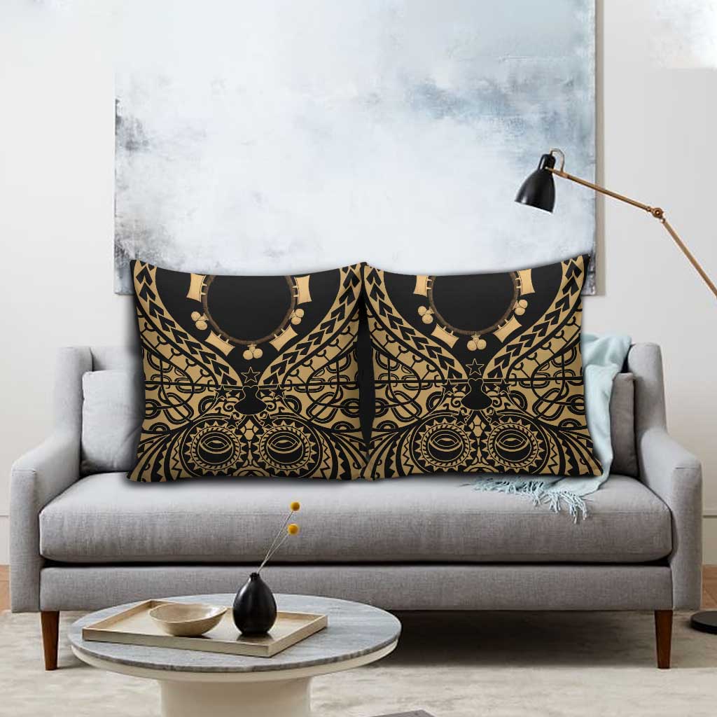 Austral Islands Pillow Cover Tuhaa Pae Penu Stars Necklace Gold - Polynesian Pride