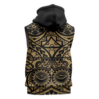 Austral Islands Sleeveless Zip Hoodie Tuhaa Pae Penu Stars Necklace Gold LT14
