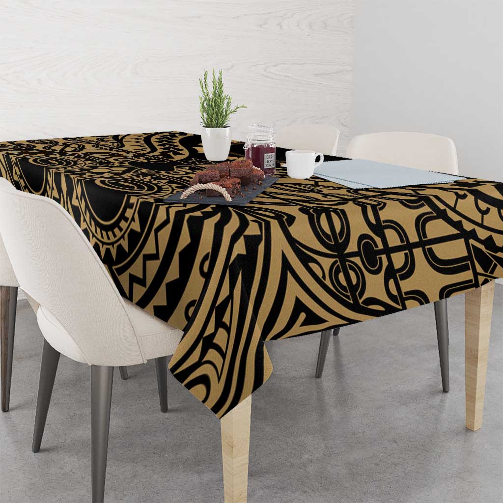 Austral Islands Tablecloth Tuhaa Pae Penu Stars Necklace Gold - Polynesian Pride