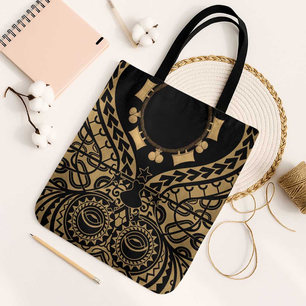 Austral Islands Tote Bag Tuhaa Pae Penu Stars Necklace Gold - Polynesian Pride