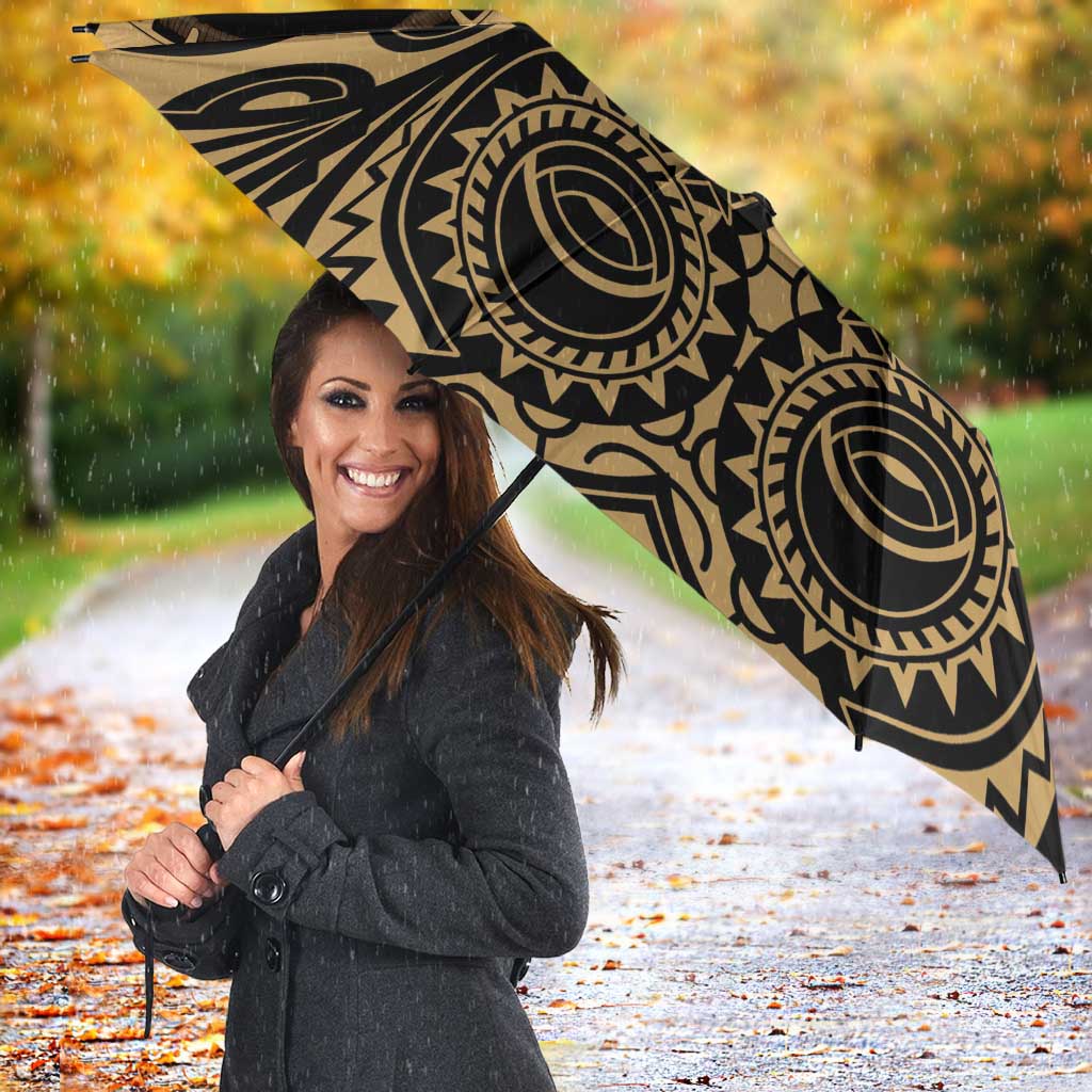 Austral Islands Umbrella Tuhaa Pae Penu Stars Necklace Gold - Polynesian Pride