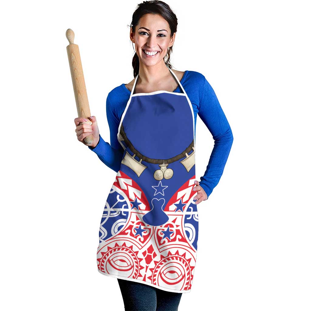 Austral Islands Apron Tuhaa Pae Penu Stars Necklace Red - Polynesian Pride