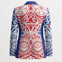 Austral Islands Blazer Tuhaa Pae Penu Stars Necklace Red - Polynesian Pride