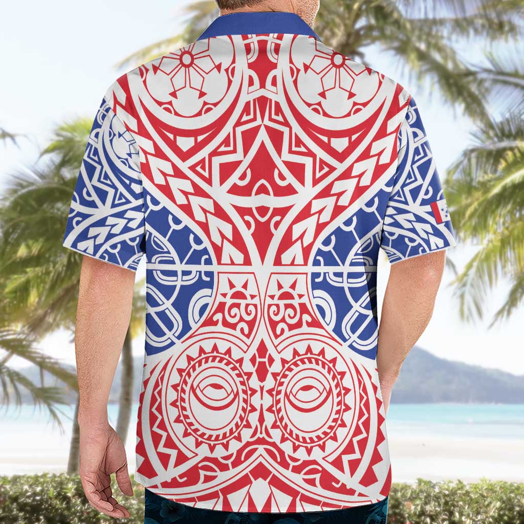 Austral Islands Hawaiian Shirt Tuhaa Pae Penu Stars Necklace Red - Polynesian Pride