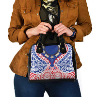 Austral Islands Shoulder Handbag Tuhaa Pae Penu Stars Necklace Red LT14 - Polynesian Pride