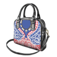 Austral Islands Shoulder Handbag Tuhaa Pae Penu Stars Necklace Red LT14 - Polynesian Pride