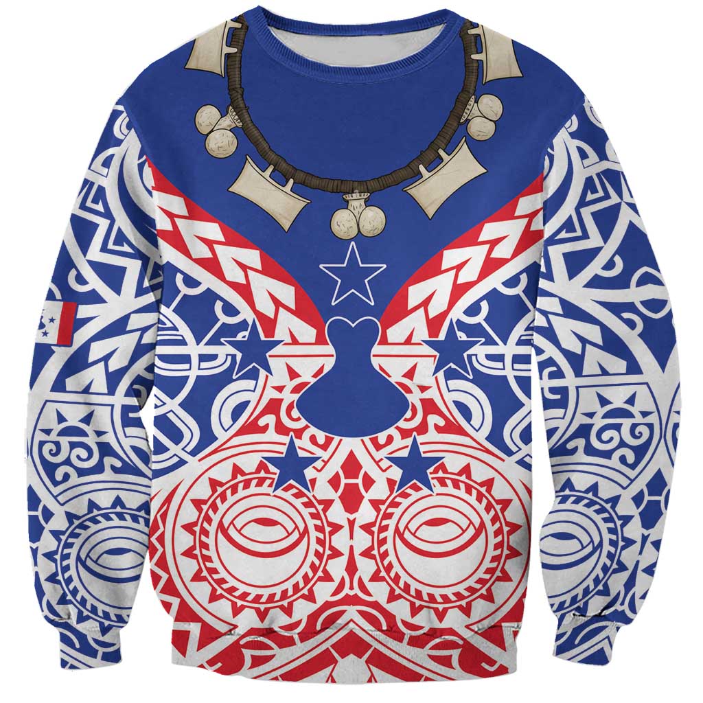 Austral Islands Sweatshirt Tuhaa Pae Penu Stars Necklace Red LT14 Unisex Red - Polynesian Pride