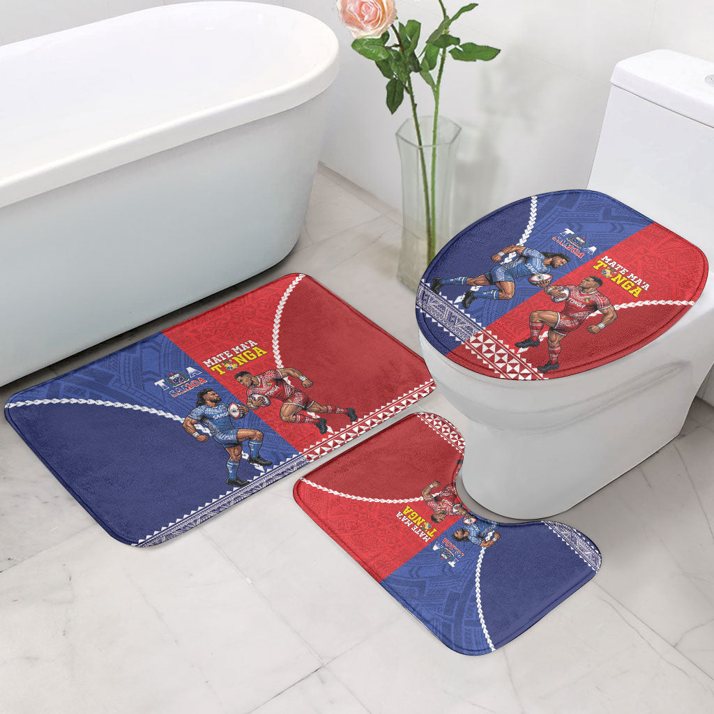 Toa Samoa Mate Ma'a Tonga Rugby Together Bathroom Set LT14 - Polynesian Pride