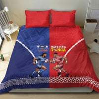 Toa Samoa Mate Ma'a Tonga Rugby Together Bedding Set LT14 - Polynesian Pride
