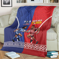 Toa Samoa Mate Ma'a Tonga Rugby Together Blanket LT14 - Polynesian Pride