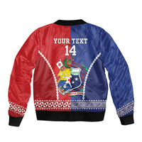 Toa Samoa Mate Ma'a Tonga Rugby Together Custom Bomber Jacket LT14 - Polynesian Pride