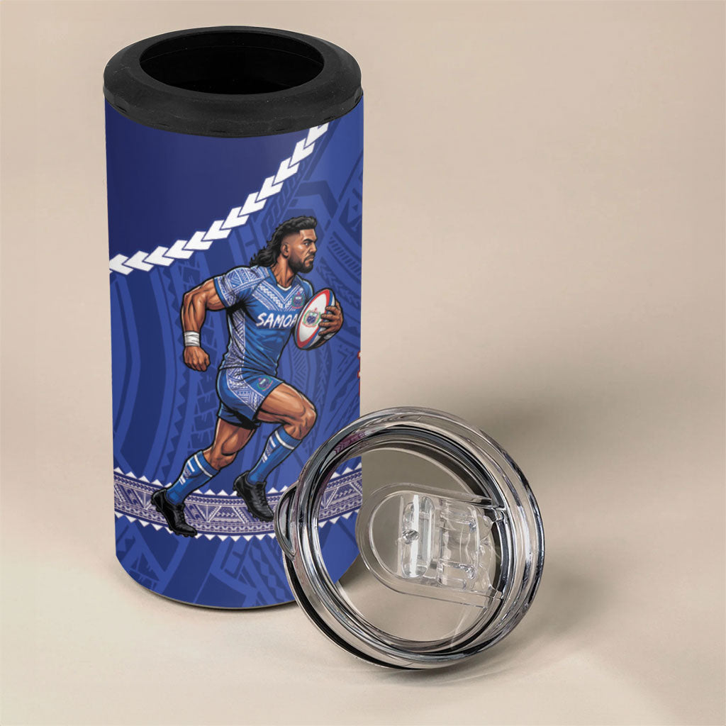 Toa Samoa Mate Ma'a Tonga Rugby Together 4 in 1 Can Cooler Tumbler LT14 - Polynesian Pride