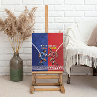 Toa Samoa Mate Ma'a Tonga Rugby Together Canvas Wall Art LT14 - Polynesian Pride