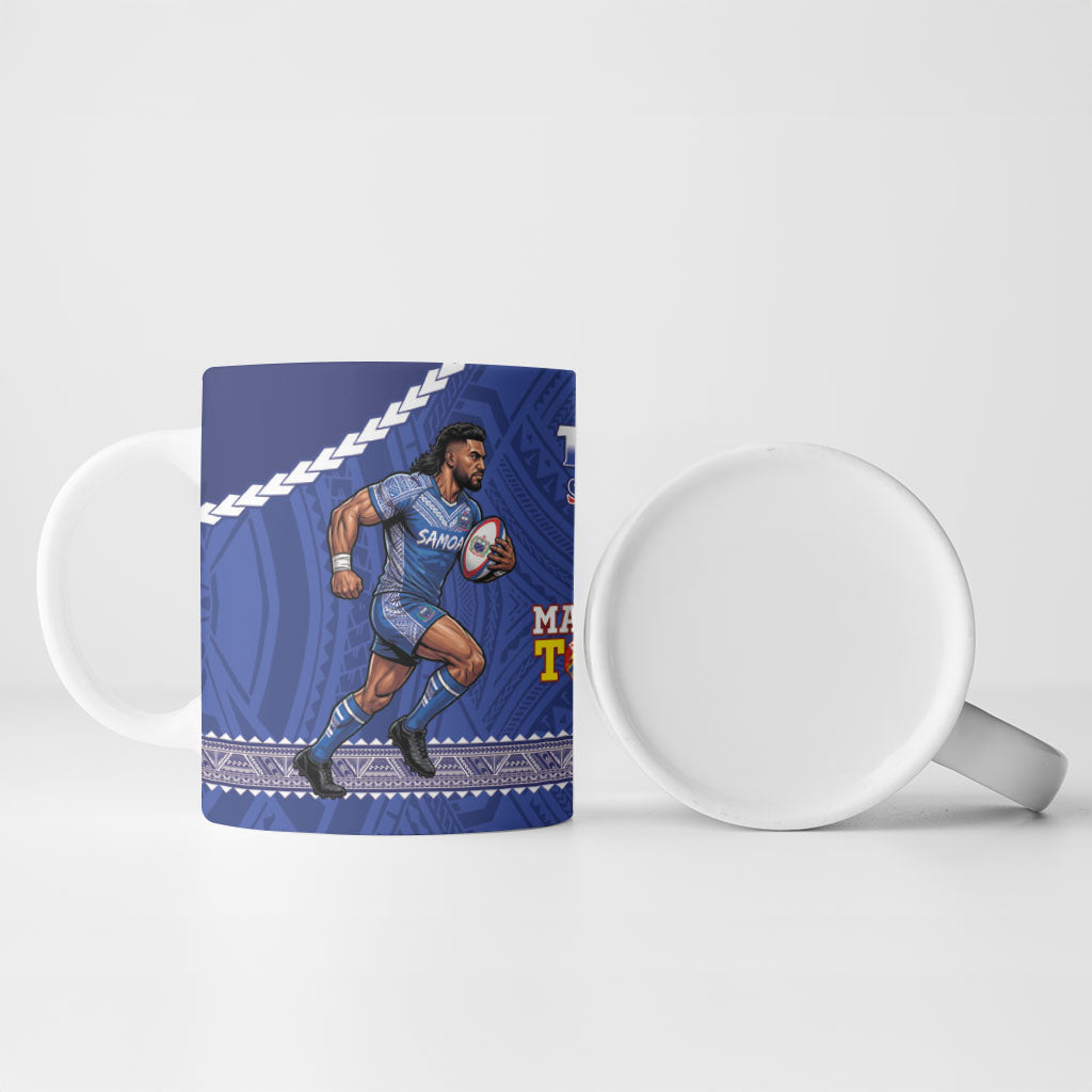 Toa Samoa Mate Ma'a Tonga Rugby Together Ceramic Mug LT14 - Polynesian Pride