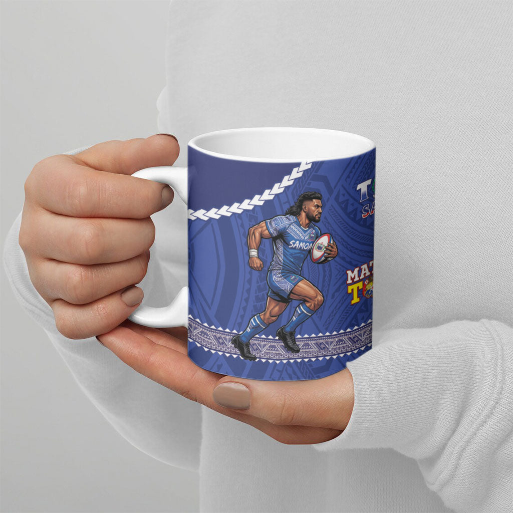 Toa Samoa Mate Ma'a Tonga Rugby Together Ceramic Mug LT14 - Polynesian Pride