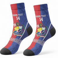 Toa Samoa Mate Ma'a Tonga Rugby Together Custom Crew Socks LT14 - Polynesian Pride