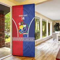 Toa Samoa Mate Ma'a Tonga Rugby Together Custom Door Cover LT14 - Polynesian Pride