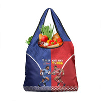 Toa Samoa Mate Ma'a Tonga Rugby Together Grocery Bag LT14 1-pack One Size Multicolor - Polynesian Pride