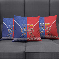 Toa Samoa Mate Ma'a Tonga Rugby Together Pillow Cover LT14 - Polynesian Pride