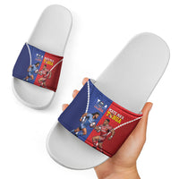 Toa Samoa Mate Ma'a Tonga Rugby Together Slide Sandals LT14 - Polynesian Pride