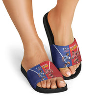 Toa Samoa Mate Ma'a Tonga Rugby Together Slide Sandals LT14 - Polynesian Pride