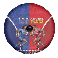 Toa Samoa Mate Ma'a Tonga Rugby Together Spare Tire Cover LT14 - Polynesian Pride