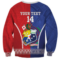 Toa Samoa Mate Ma'a Tonga Rugby Together Custom Sweatshirt LT14 - Polynesian Pride