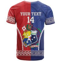 Toa Samoa Mate Ma'a Tonga Rugby Together Custom T Shirt LT14 - Polynesian Pride
